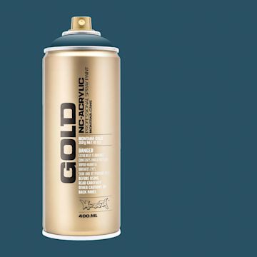 Open in modal - Montana Gold Acrylic Professional Spray Paint - Fjord, 400 ml (Spray can with color swatch)