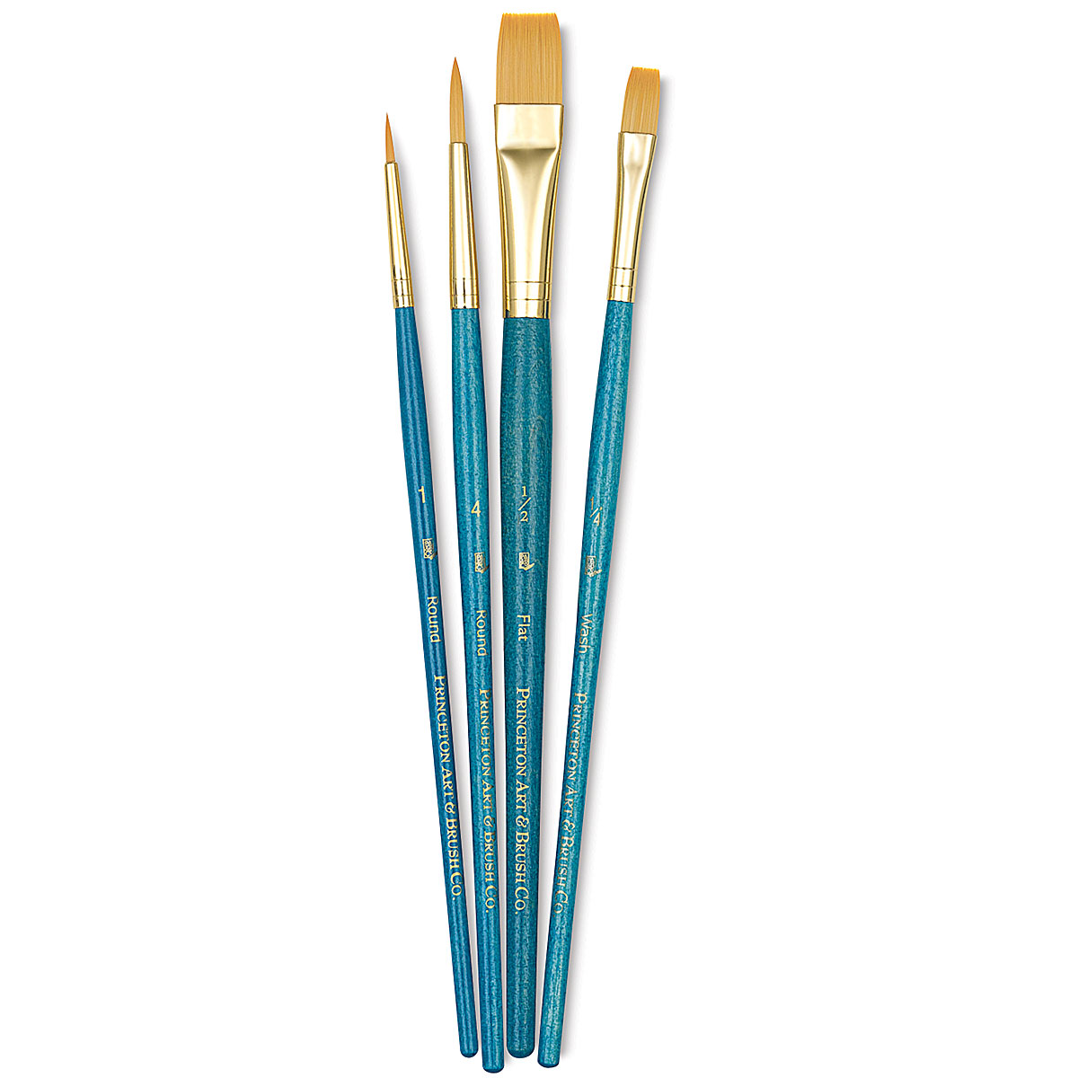 Golden Taklon Set of 4 Brushes