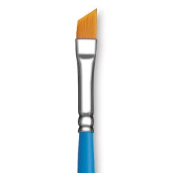 Princeton Select Synthetic Brush - Angle Shader, Short Handle, Size 1/4"