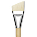 Silver Brush Silver Jumbo White Hog Bristle Brush - Angle, Mid-Handle, Size 40