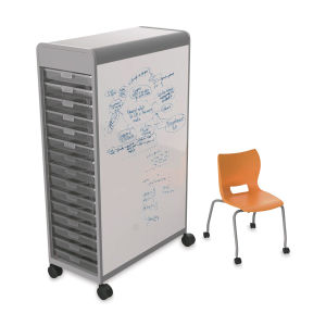 Smith System Cascade Two-Sided Whiteboard - 3" Trays