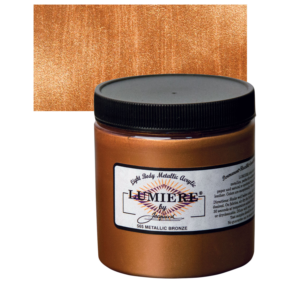 Jacquard Lumiere Acrylic - Metallic Bronze, 8 Oz Jar | BLICK Art Materials