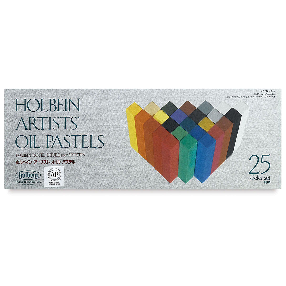 Holbein Artist Oil Pastel Set of 40 Colors in Cardboard Box