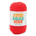Lion Brand Stitch Soak Scrub Yarn - Poppy Red