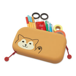 PuniLabo Zipper Pouch - Shiba Dog (art supplies not included)