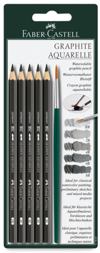 crayon graphite aquarelle 2b - denis beaux arts