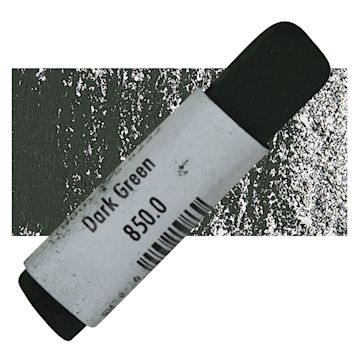 Open in modal - Great American Handmade Pastel - SOM Dark Green 0, 850.0 pastel and swatch