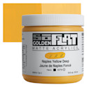 Golden SoFlat Matte Acrylic Paint - Naples Yellow Deep, 473 ml, Jar