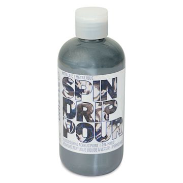 Open in modal - FolkArt Drizzle Acrylic Pouring Paint - Mercury Metallic, 9 oz