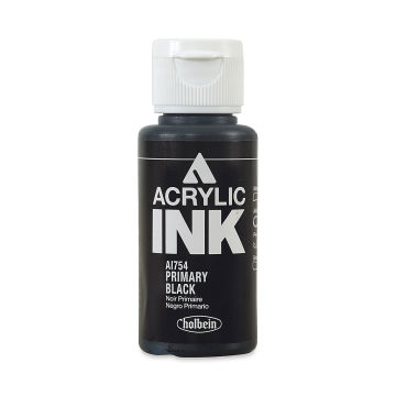 Holbein Acrylic Ink - Primary Black, 30 ml