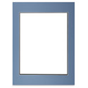 Blick Double Mat - Biscay Blue / Newport Blue, 18" x 24" (13-1/2" x 17-1/2" Opening)