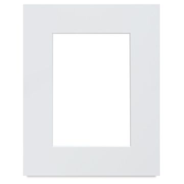 Open in modal - Crescent Select Conservation Solids Pre-Cut Mat - Vivid White, 4 ply, 8" x 10"