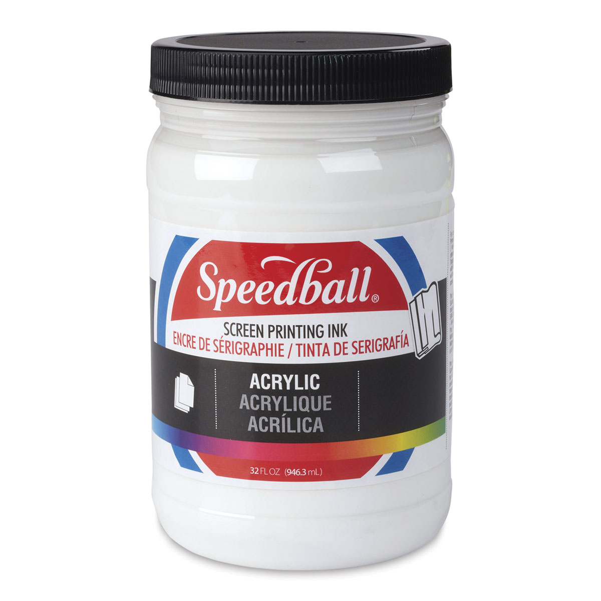 Speedball 8 oz. Acrylic Screen Printing Ink Silver
