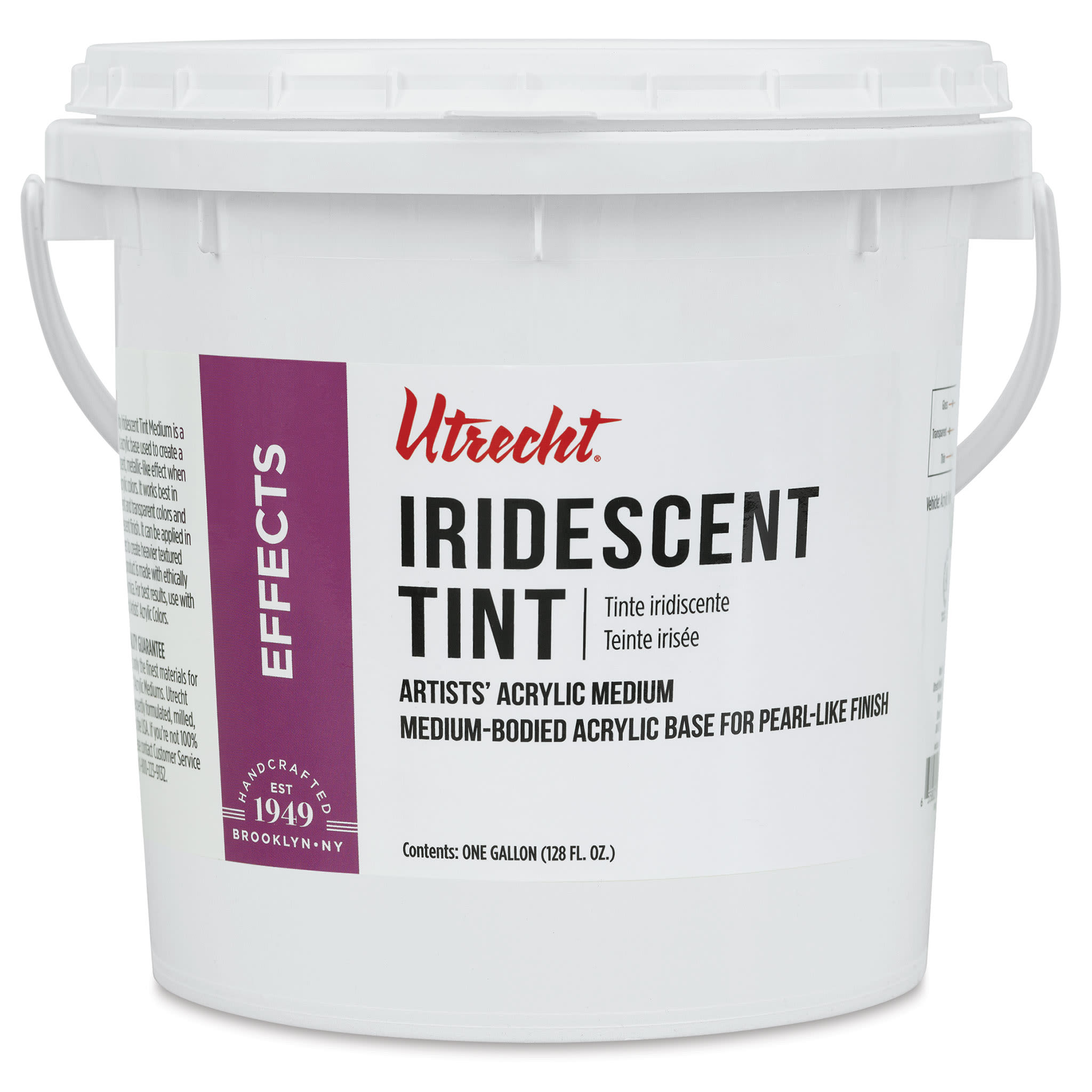 New look! Same formula - Utrecht Acrylic Medium - Iridescent Tinting Medium, Gallon