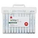 Kingart Pro Double-Ended Art Alcohol Markers - Vivid Assortment, Set of 120