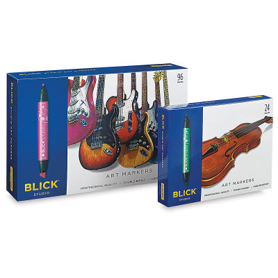 Blick Studio Marker Sets of 24 and 96.
