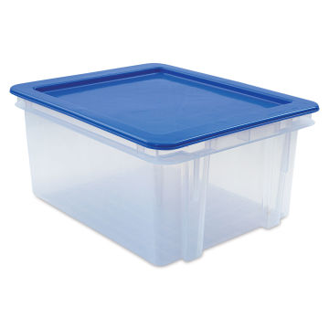 Dial Industries Tuft Tote with Lid - Medium, Blue Lid