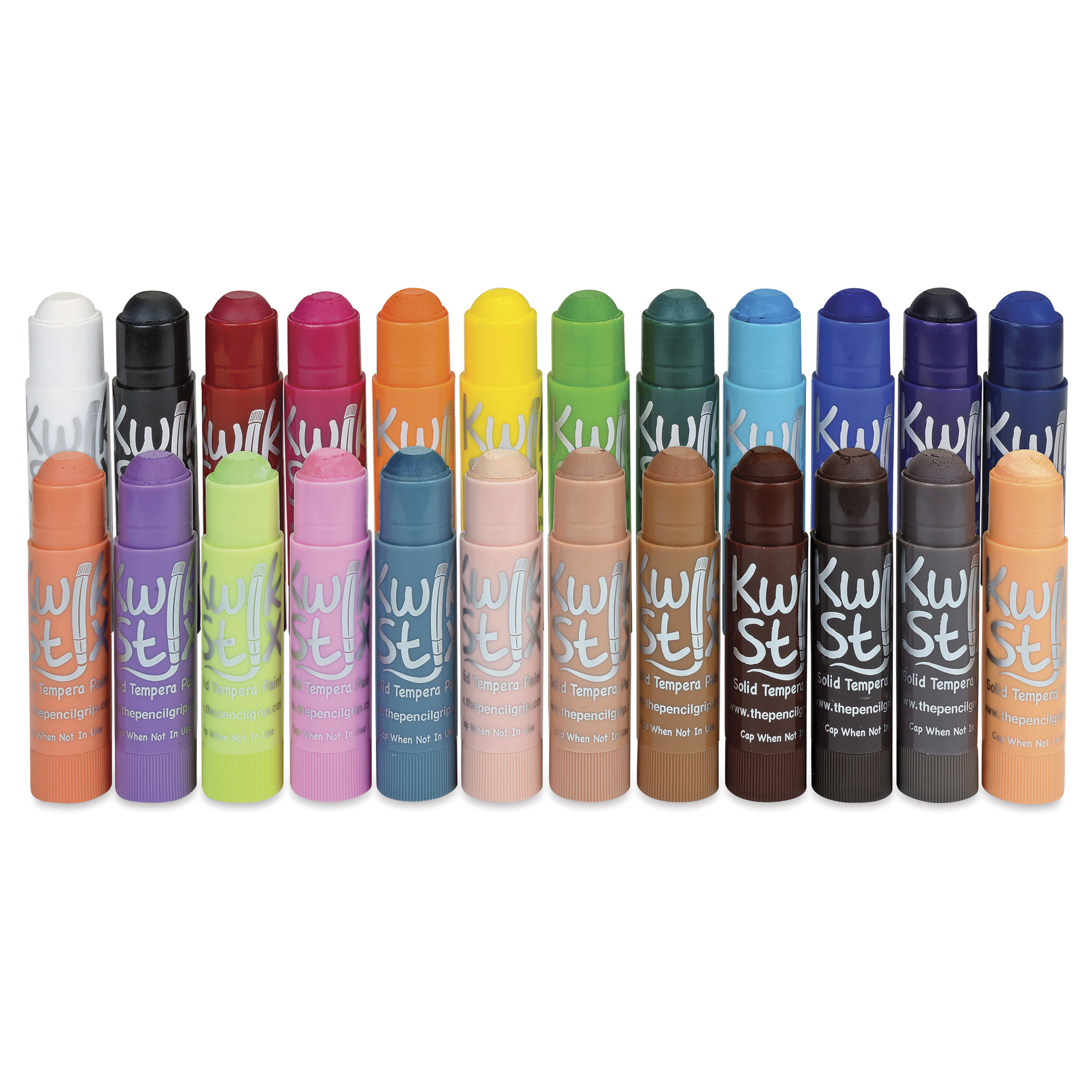 Kwik Stix Tempera Paint - Set of 24, Assorted and Global Skin