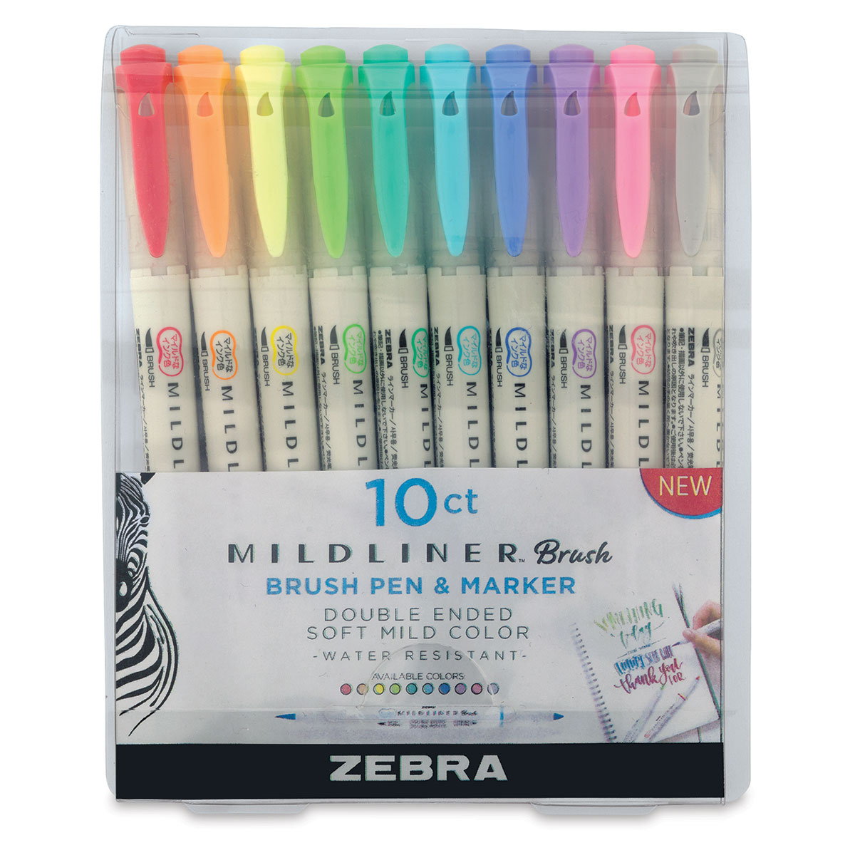 Zebra 32-Piece Creativity Kit with Mildliner, Brush and Clickart Markers