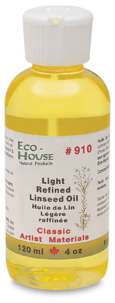 Eco-House Oil Mediums - Light Refined Linseed Oil 4 oz 