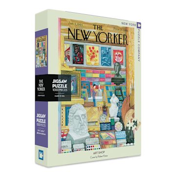 Open in modal - New Yorker Magazine Cover Puzzle - Art Shop, 1,000 pieces (box)