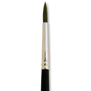 Silver Brush Black Pearl Brush - Round, Long Handle, Size 2