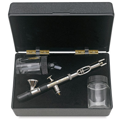 Badger Universal 360 Double Action Airbrush - Components shown in open package