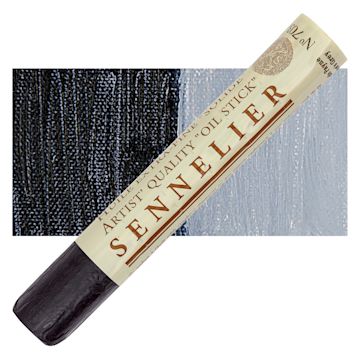 Open in modal - Sennelier Artists' Oil Stick - Payne's Gray 38 ml stick and swatch