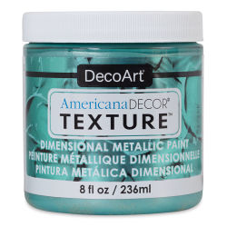 DecoArt American Decor Texture Paint - Teal Green Metallic, 8 oz