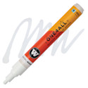 Molotow One4All Acrylic Marker - 4 mm Tip, White Glossy, Bullet Tip