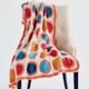 Caron One Pound Acrylic Yarn, Blanket With Circles Made With Yarn