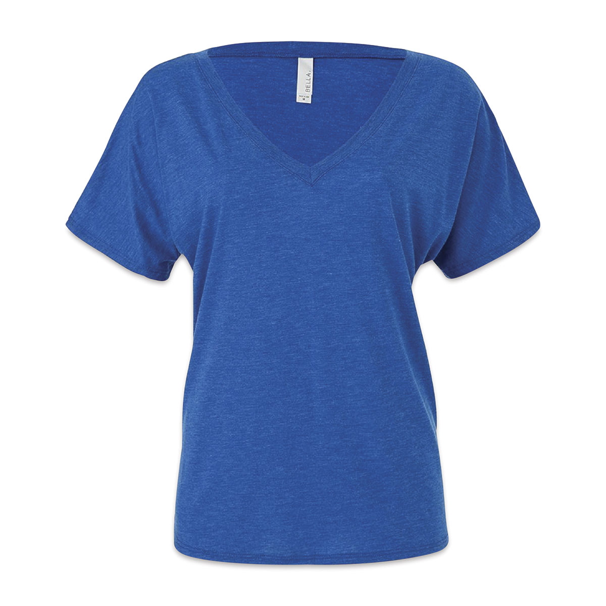 royal blue v neck shirt