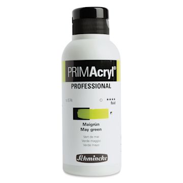 Open in modal - Schmincke Primacryl Professional Fluid Acrylic - May Green, 250 ml bottle