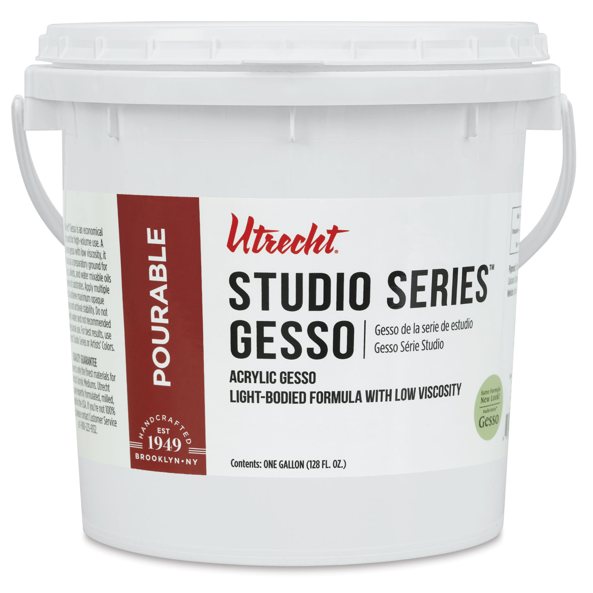 New look! Same formula - Utrecht Studio Series Acrylic Gesso - 128 oz