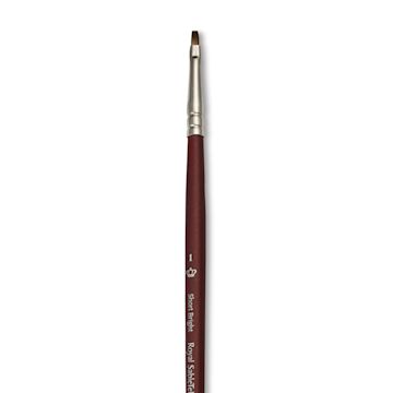 Open in modal - Royal & Langnickel SableTek Brush - Short Bright, Short Handle, Size 1
