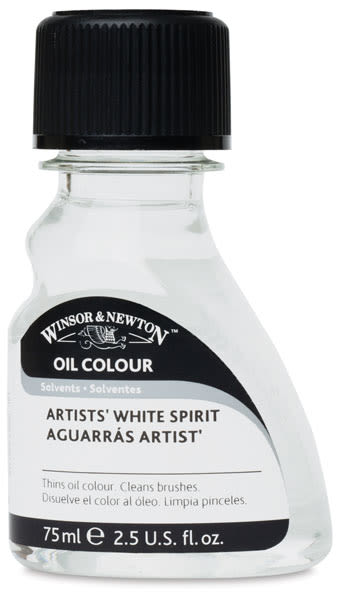 Winsor & Newton Artists' White Spirit - Front of 75 ml bottle
