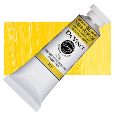 Da Vinci Artists' Oil Color - Cadmium Yellow Light, 37 ml Tube