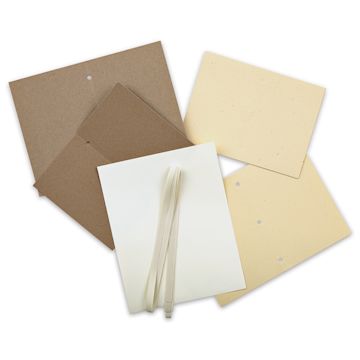 Open in modal - Books by Hand ''Designed by Me'' Blank Cover - Components of Kit for Tibetan style book
