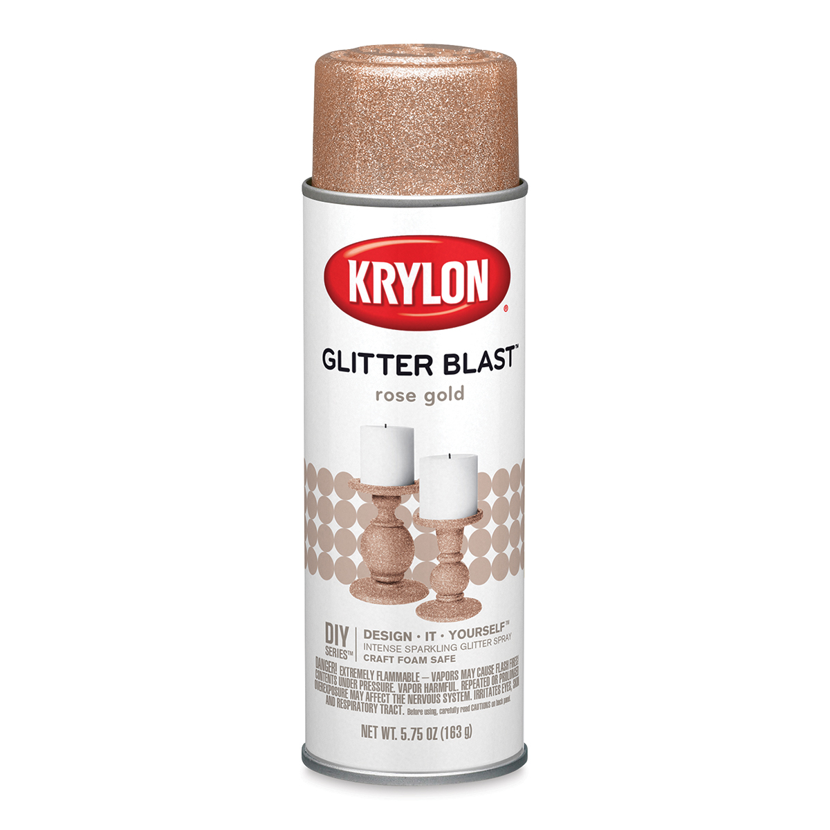 Krylon Glitter Blast Spray Paint - Rose Gold, 5.75 oz