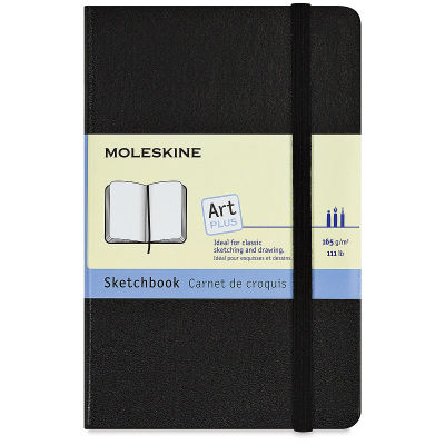 Moleskine Sketchbook - Black, Large, 8¼" x 5" Outside of Sketchbook