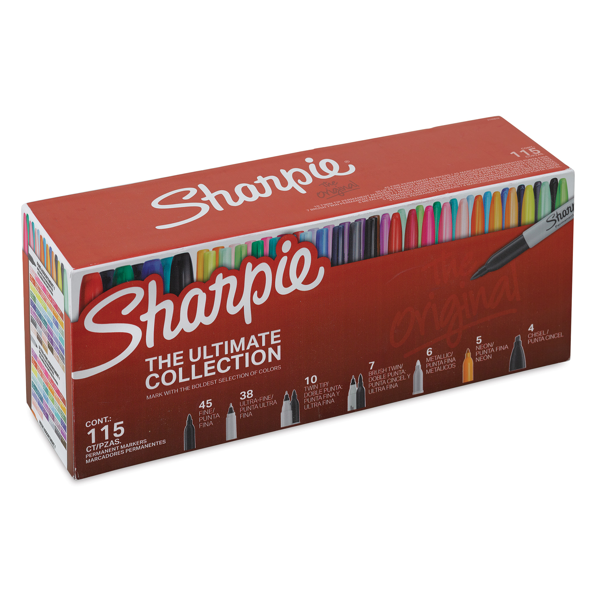 Sharpie Permanent Markers Ultimate Collection, Assorted Tips and Colors,  115 Count