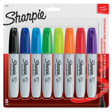 Sharpie Permanent Fine Point Markers Assorted Colors Pack Of 8