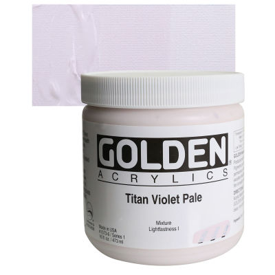 Golden Heavy Body Artist Acrylics - Titan Violet Pale, 16 oz