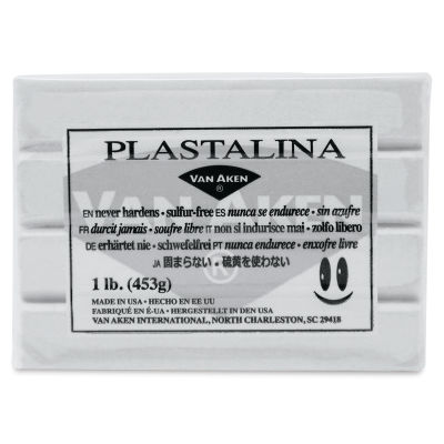 Van Aken Plastalina Modeling Clay - 1 lb, White