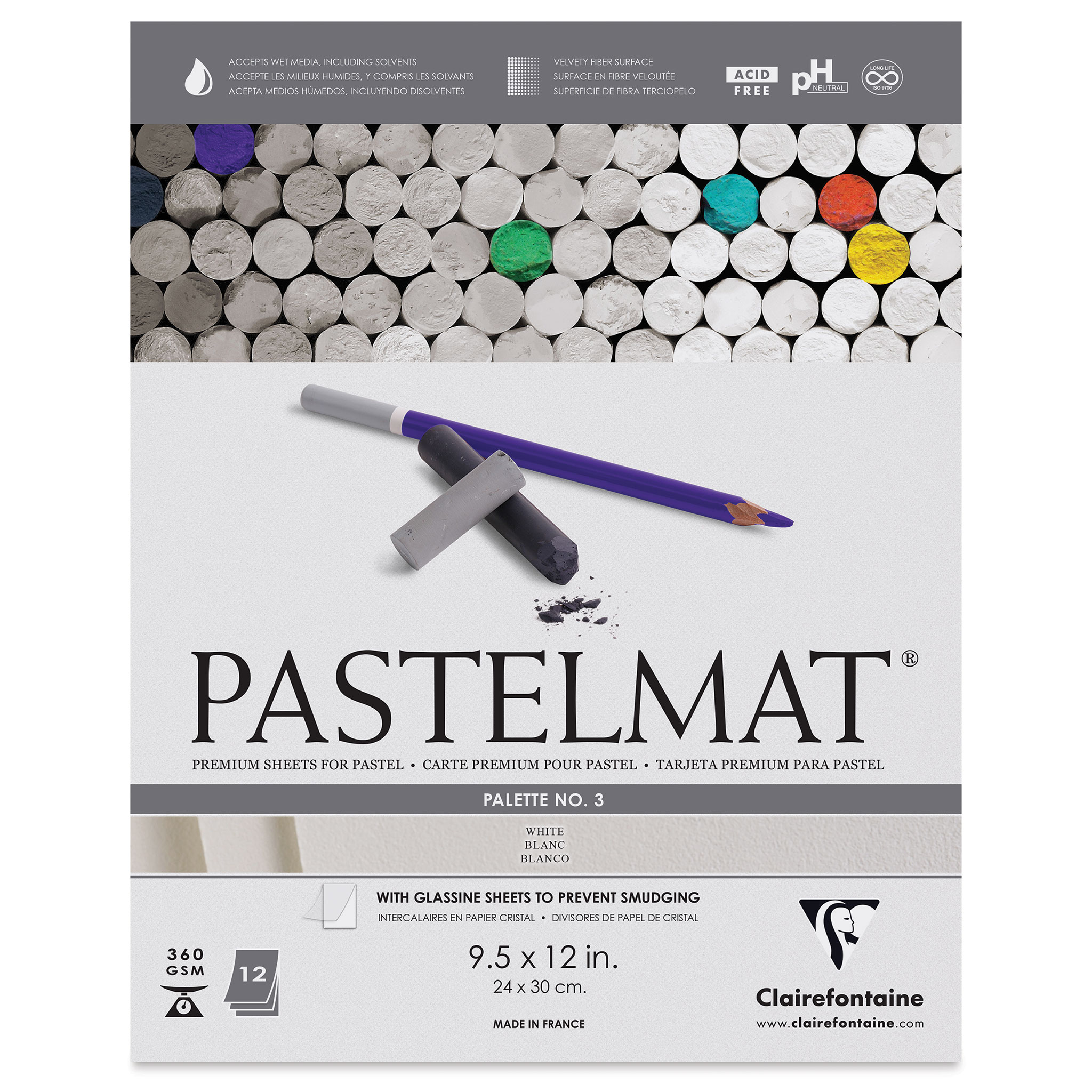 Clairefontaine PASTELMAT PADS 360gsm - Various sizes & colours