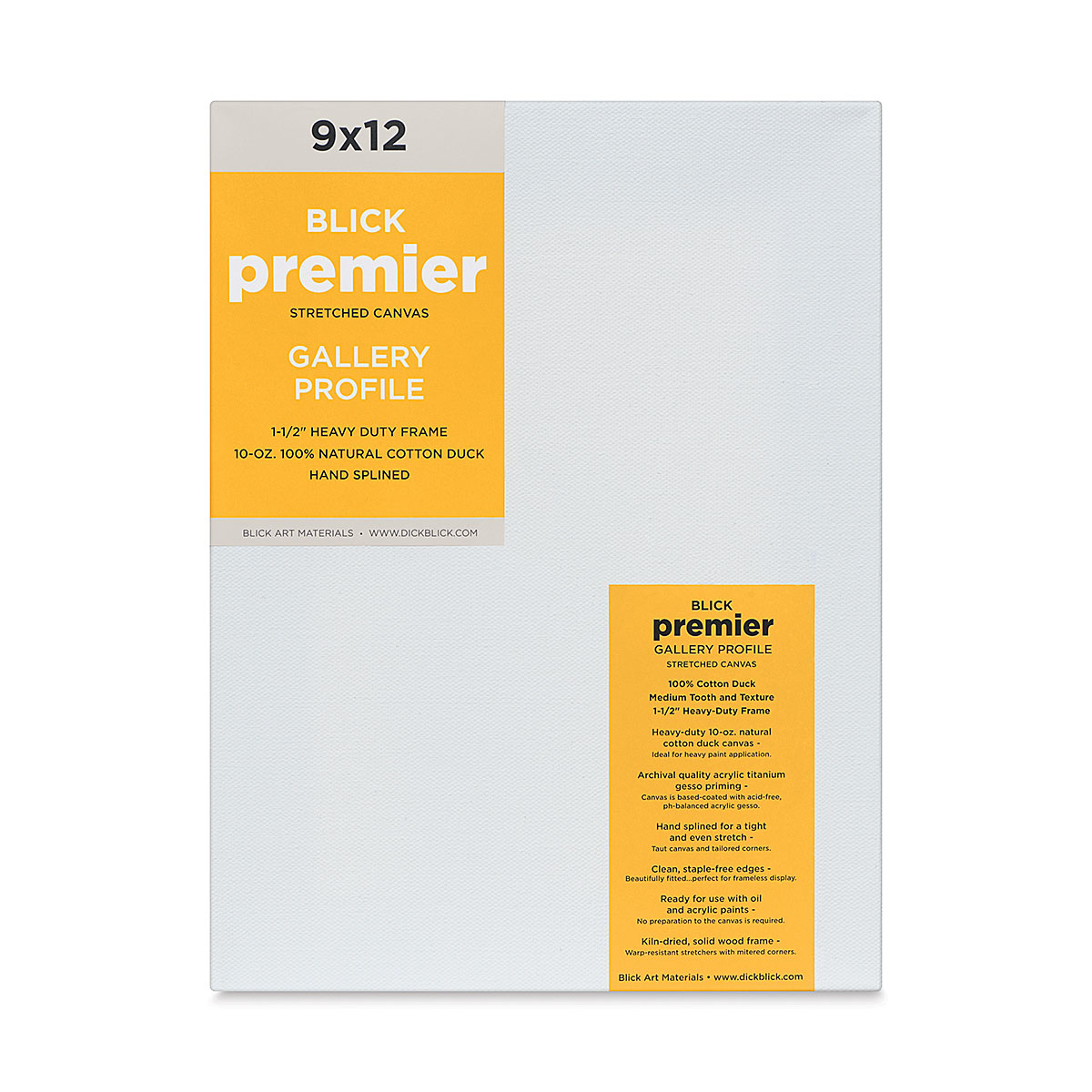 Blick Premier Stretched Cotton Canvas - Gallery Profile, Splined, 9