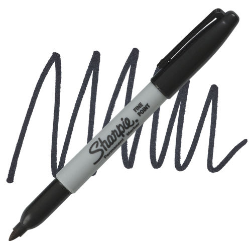 New 24 SHARPIE Black Permanent Marker Pen Sharpies Bulk Texta Fine Point  Set