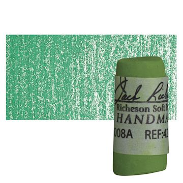 Open in modal - Richeson Handmade Soft Pastel - Green 8 pastel and swatch