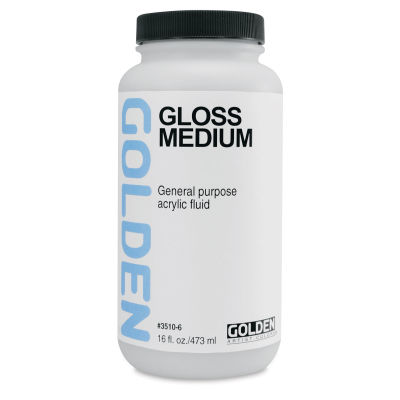 Golden Polymer Medium - Gloss, 16 oz bottle