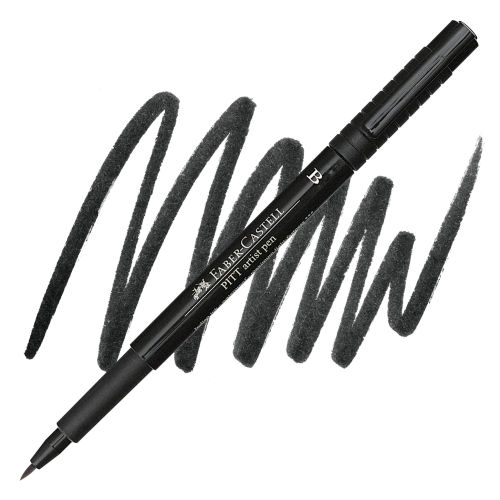 Faber-Castell Pitt Artist Pens - Black, Fineliner, Set of 4, Assorted Nibs
